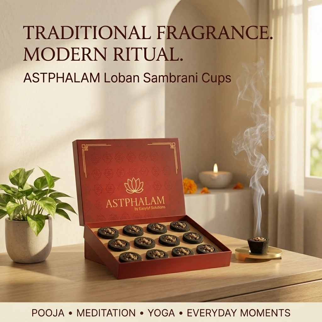 Astphalam Loban Sambrani Cup | Long-Lasting Dhoop Cups for Positive Energy