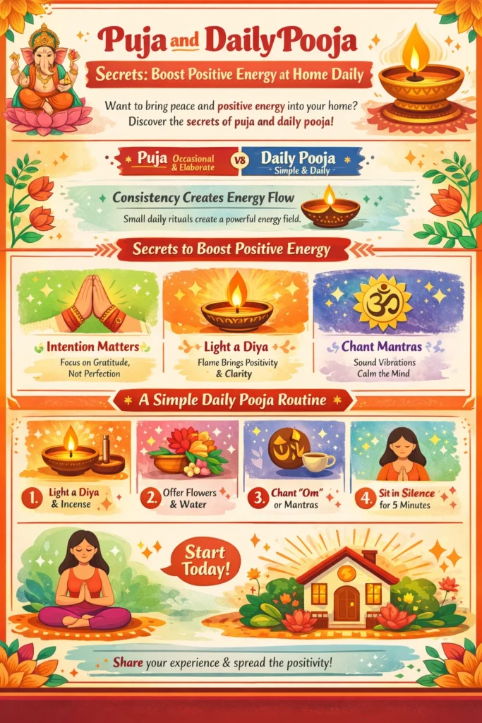boost positive energy at home with daily puja Puja and Daily Pooja Secrets Boost Positive Energy at Home Daily