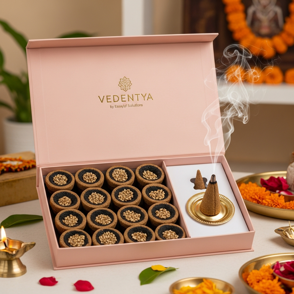 Vedantya Loban Sambrani Cup | Long-Lasting Dhoop Cups for Positive Energy