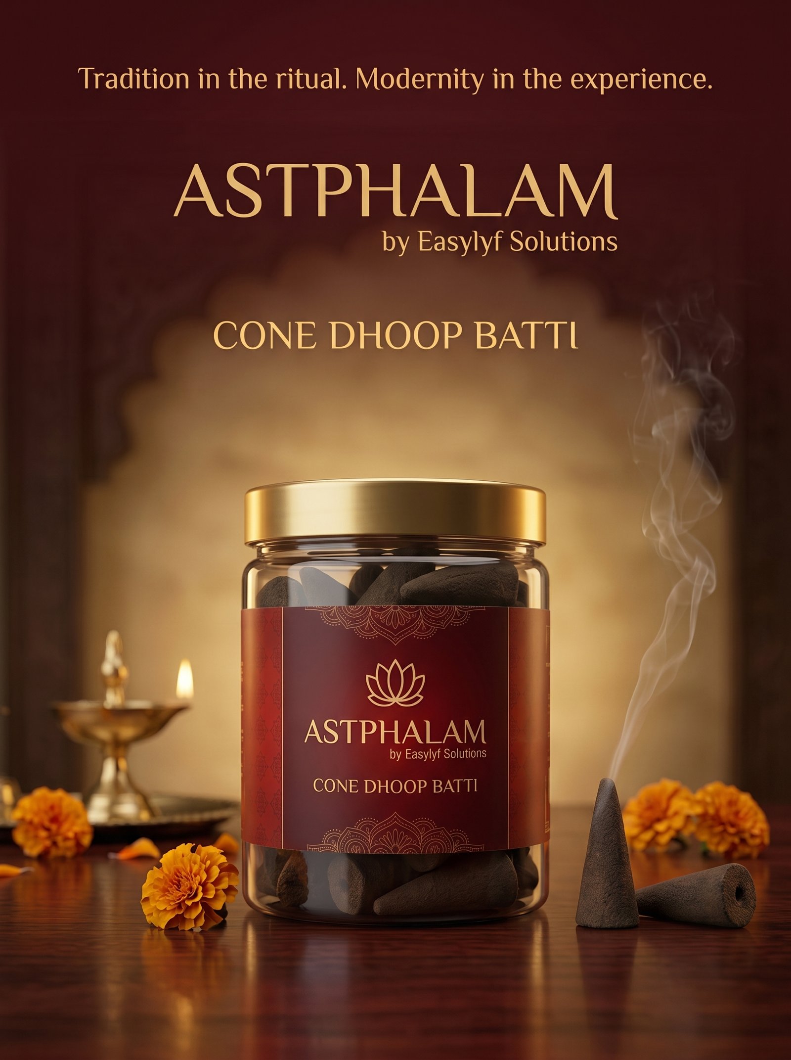 ASTPHALAM Cone Dhoop Batti | Traditional Dhoop for Pooja