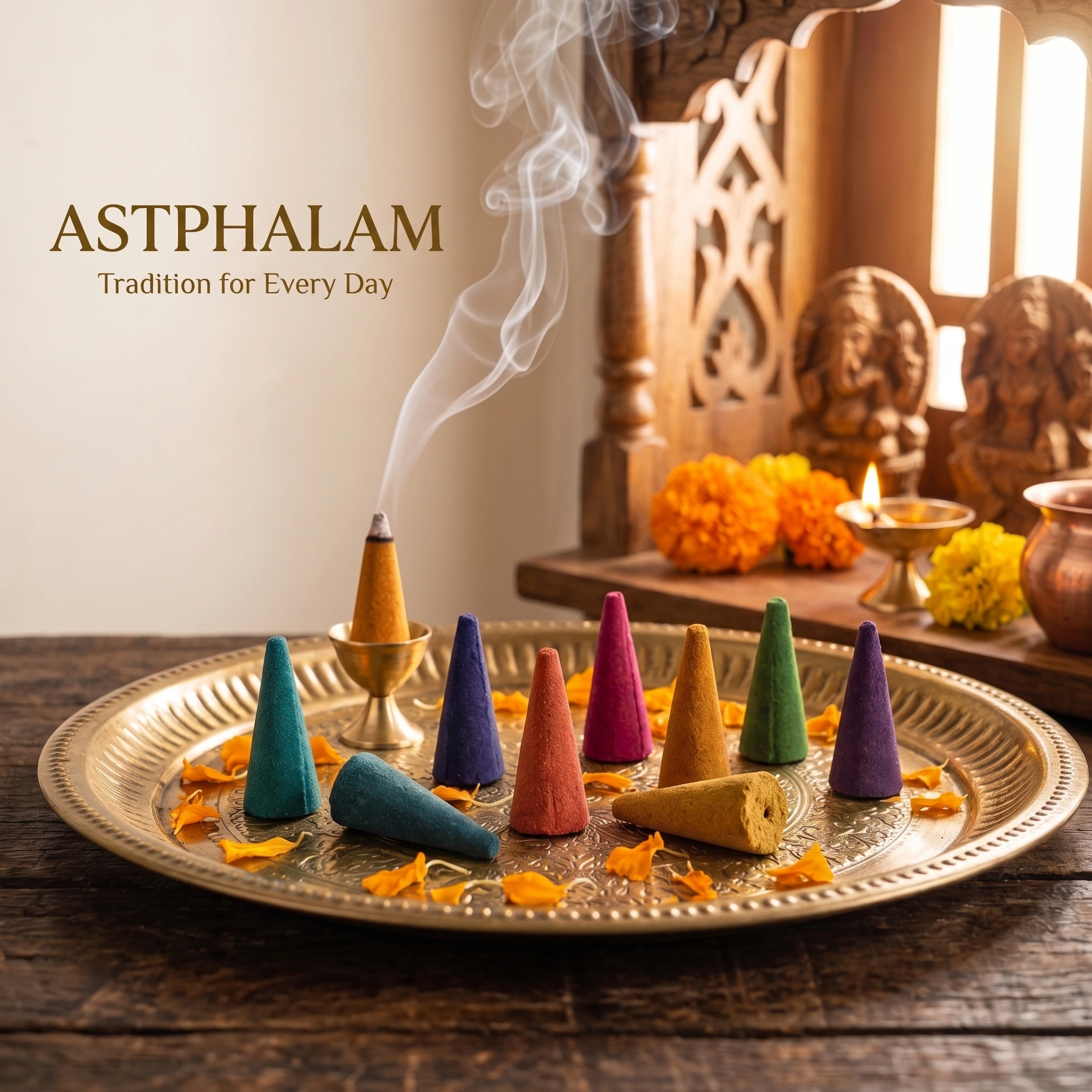 ASTPHALAM Cone Dhoop Batti A Colour for Every Mood. A Fragrance for Every Day.
